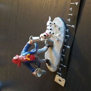 Vintage Lemax Fireman and His Dog Christmas Village Figurine